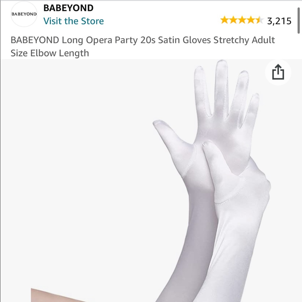 White gloves - one size fits all